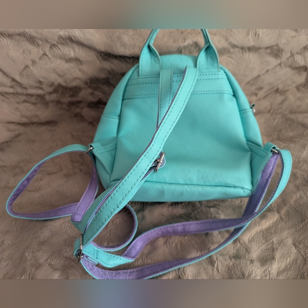 Vintage Style Polly Pocket Mini Backpack Bag Turquoise Pastel Mattel - Picture 6 of 9